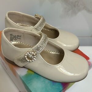 Lil Millie Bone Patent Shoes